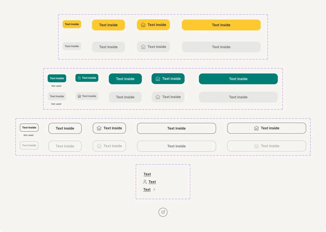Tundr UI library components: Buttons